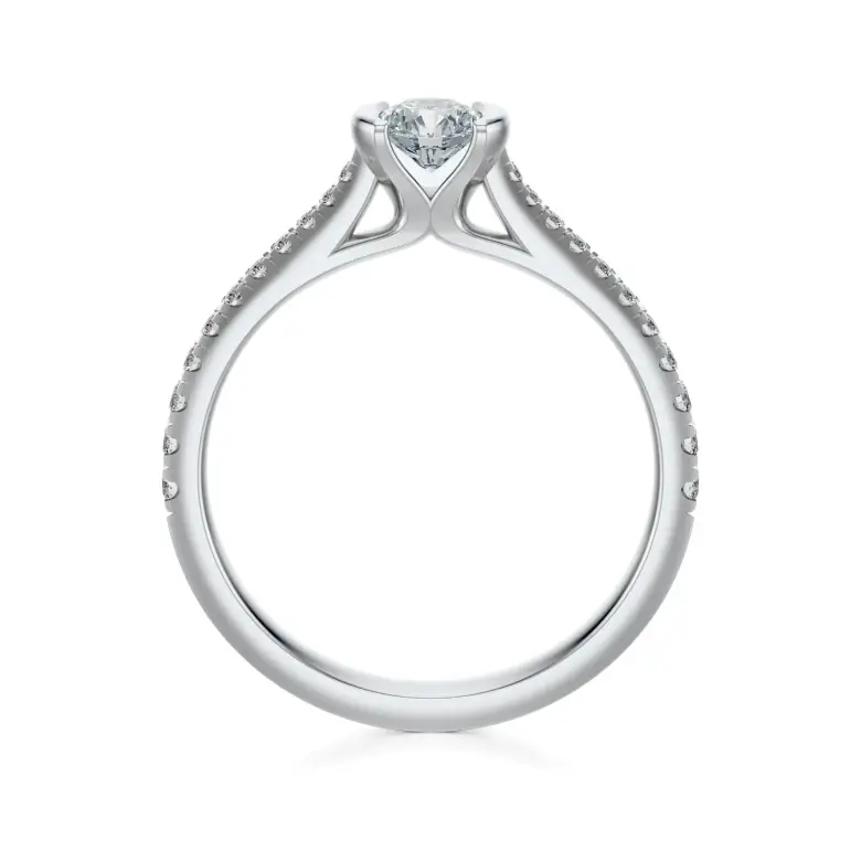 Pierścionek białe złoto z diamentami AJPZ_085